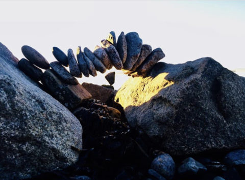 Rock Balancing - White Rock